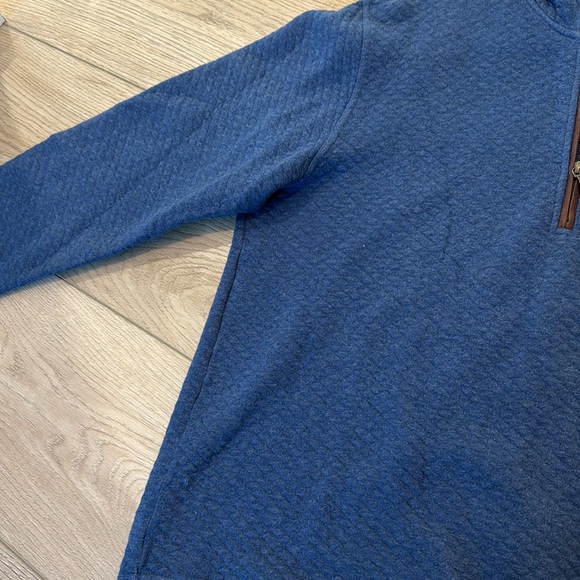 Southern Tide Quilted Quarter Zip Pullover Men’s XL Blue Skipjack - Picture 3 of 5